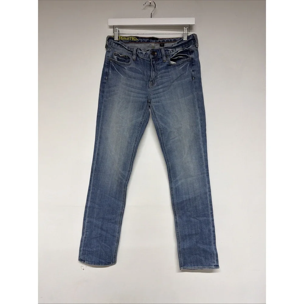 J. Crew Matchstick Skinny Jeans Womens 28 Low Rise Medium Wash Blue 32 Inseam